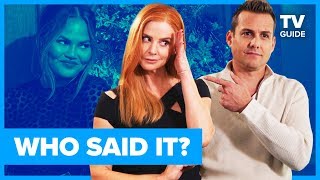 Suits Cast Plays WHO SAID IT Chrissy Teigen or Suits Character [upl. by Inahs]