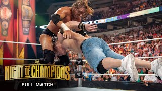 FULL MATCH  Triple H vs John Cena – WWE Title Match WWE Night of Champions 2008 [upl. by Hillier]