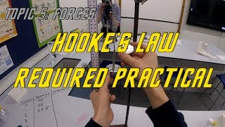 AQA GCSE Physics 91 Hookes Law Required Practical [upl. by Pallua]