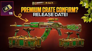 New Premium Crate Confirm Leaks PUBGM  New Premium Crate Release Date  Get Free Premium Crate PUBG [upl. by Shalna]