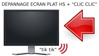 Comment réparer TV écran plat LCD LED qui sallume plus mais clique clicclic cliquetis clac clac [upl. by Aileahcim]