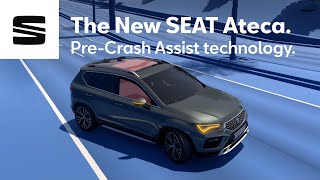 The new SEAT Ateca SUV with PreCrash Assist Technology  SEAT [upl. by Aneryc]