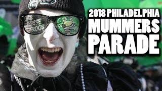 The 2018 Philadelphia Mummers Parade Wenches Comics and String Bands [upl. by Martynne]