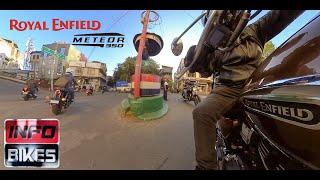 Royal Enfield Meteor 350  Short Ride review with English overview [upl. by Aivatnahs]