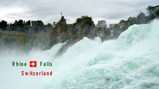 Largest Waterfall in Europe  Rheinfall Switzerland [upl. by Abrahan]