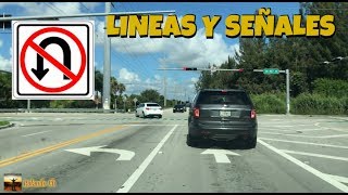 APRENDER A CONDUCIR UN CARRO CON LINEAS Y SEÑALES DE TRANSITO [upl. by Ael976]