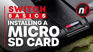 How to Install a Micro SD Card in Your Nintendo Switch  Switch Basics [upl. by Atsiuqal998]