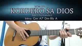 Kordero Sa Dios 5  Nars Fernandez  Guitar Chords [upl. by Ordnasela]