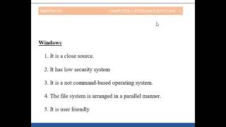 Differentiate between Unix and Windows [upl. by Etteb]