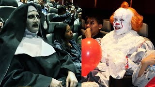 FUNNIEST Scare Pranks COMPILATION  Pennywise VS Valak Whos Scarier [upl. by Zerep212]