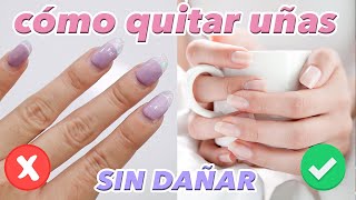 Como QUITAR uñas ACRÍLICAS en casa FÁCIL Y SIN DAÑAR ♥ Jimena Aguilar [upl. by Ayifas]