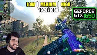 GTX 1650  COD Warzone  Season 3  1080p  Low Medium High [upl. by Eenalem]