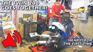 200cc twin two stroke scooter I First start EP4 [upl. by Marra]