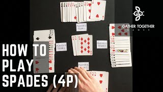 How To Play Spades 4 Player [upl. by Sanfourd]