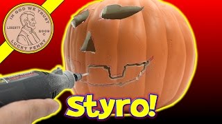 How To Carve A Funkins Carvable Pumpkin [upl. by Eihcra220]