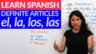 Choose the correct gender in Spanish el amp la  ALL you need to know about articles in Spanish [upl. by Kieryt]