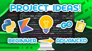 15 Programming Project Ideas  From Beginner to Advanced [upl. by Jennette]