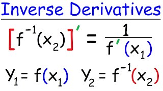 Derivatives of Inverse Functions  Calculus [upl. by Paola]