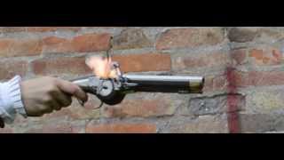 Lock times 4 Wheellock pistol in slow motion [upl. by Hoang16]