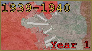 WW2 in animated maps Sept 1939  Aug 1940 [upl. by Aitat]