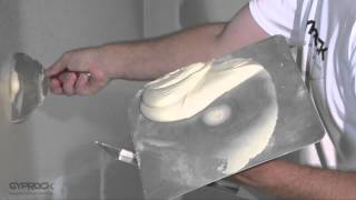 Installing Gyprock plasterboard  How to tape and set joints [upl. by Hoenack634]