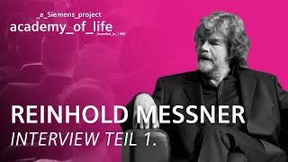 Reinhold Messner zu Gast bei der Siemens Academy of Life  Teil 1 Full Interview [upl. by Carmen]