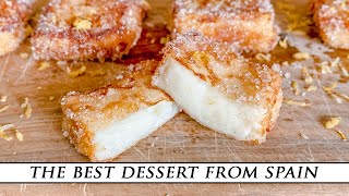 Spanish Leche Frita Recipe  Incredible FRIED MILK Dessert [upl. by Wrightson]