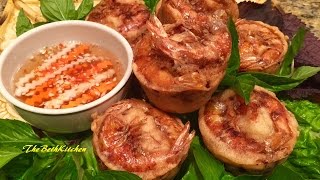 Bánh Cóng  Vietnamese Fried Shrimp Cake [upl. by Ocnarfnaig186]