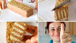 MATTONCINO DOLCE DI BENEDETTA Ricetta Facile Senza Cottura  Nutella Brick Cake Easy Recipe [upl. by Crissy]