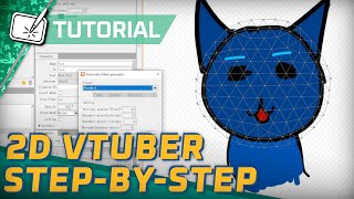 How to make a 2D Vtuber model stepbystep [upl. by Hanah423]