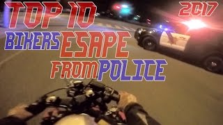 TOP 10 Cops VS Bikers ESCAPE Police Chase Motorcycles GETAWAY Running From Cops On Motorcycle Videos [upl. by Edasalof]