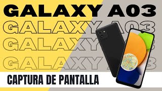 Como hacer una Captura de Pantalla Samsung A03 [upl. by Ottie799]