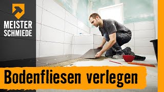 Bodenfliesen verlegen  HORNBACH Meisterschmiede [upl. by Annerb576]