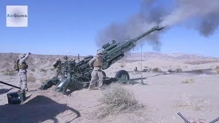 US Marines Firing the M777 155mm Howitzer [upl. by Agon]