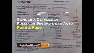 Conoce la Póliza de Seguro de tu Auto  Coberturas Limites y Deducibles [upl. by Amelia]