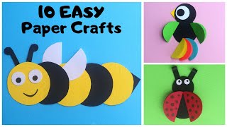 10 Easy Paper Crafts for Kids  Paper Circle Crafts  DIY Paper Toys [upl. by Gilford206]