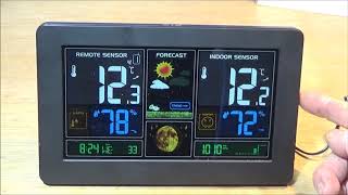 The Smart Digital Wireless Color LCD Barometric Weather Station [upl. by Ardnuahsal]