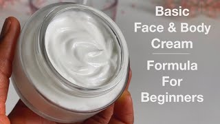 How To Formulate Simple Day amp Night Moisturising Cream  Formula For Beginners Face amp Body Cream [upl. by Attaynik]