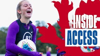 Inside Lionesses Camp Player Arrivals Training amp Walsh Nutmegs Nobbs  Inside Access  Lionesses [upl. by Jobyna]