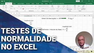 Curso de Estatística  Testes de Normalidade no Excel [upl. by Maegan]