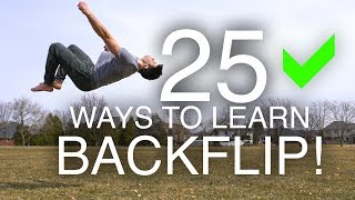 25 Ways to Learn How to Backflip [upl. by Nitsyrc817]