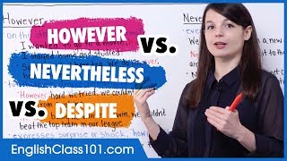 What’s the difference HOWEVER vs NEVERTHELESS vs DESPITE  Basic English Grammar [upl. by Guenzi]