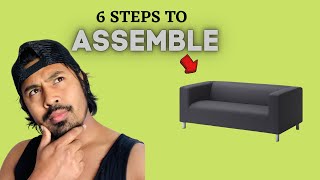 How to assemble Ikeas Klippan sofa [upl. by Aliahkim497]