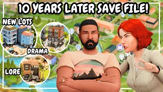 10 years later into The Sims 4 One of the BEST BASE GAME sims 4 save files I’ve seen [upl. by Brantley]