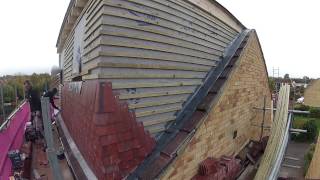 Loft Conversion  Tiles on the Wall of the Dormer [upl. by Pomfrey]