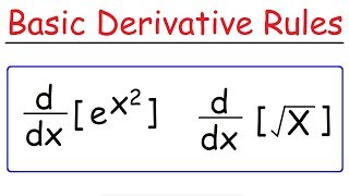 Basic Differentiation Rules For Derivatives [upl. by Wilmott]