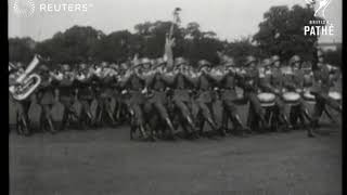 GERMANY  DEFENCE Parade of German troops 1929 [upl. by Ennayrb]