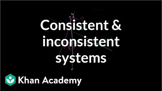 Consistent and inconsistent systems  Algebra II  Khan Academy [upl. by Kalle]