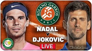 NADAL vs DJOKOVIC  French Open SemiFinal 2021  LIVE GTL Tennis Watchalong [upl. by Alletse752]