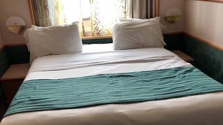 Royal Caribbean Grandeur of the Seas Ocean View Stateroom Tour [upl. by Beitch]